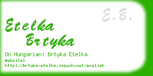 etelka brtyka business card